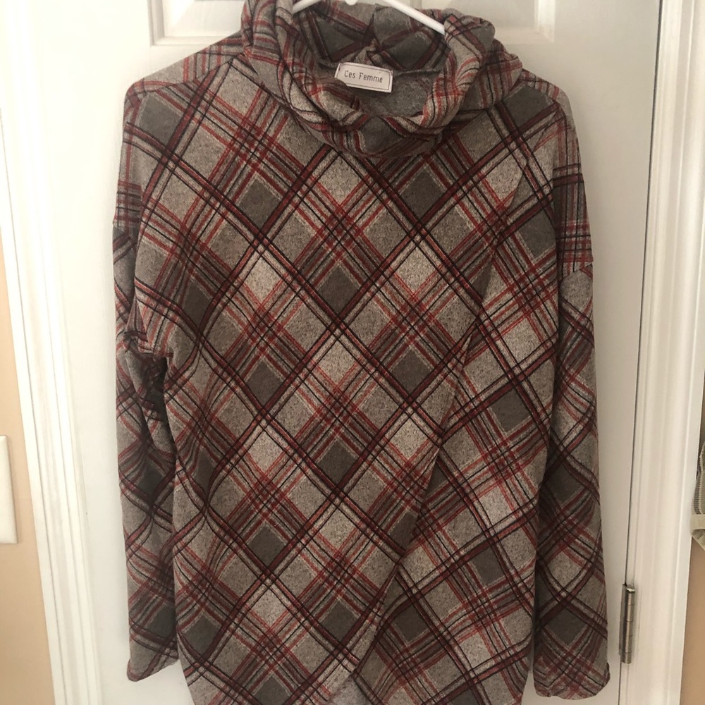 Plaid tunic